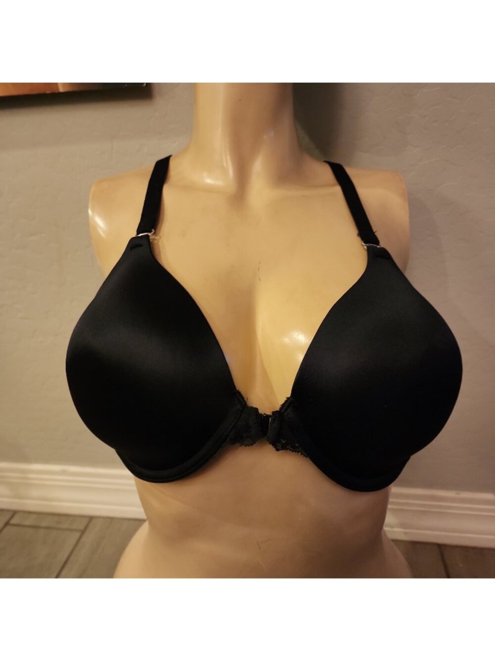 Maidenform Bra 40C Black Underwire Lined Front Closure 07112